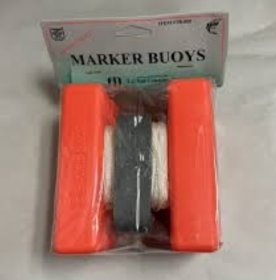 FJ Neil Marker Bouy H-Type Bright Red 75' Cord 6oz lead 2pk
