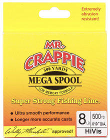 Lews Mr Crappie Mono Line 500yd 8lb HiVis