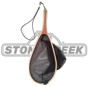 Fly Fishing Wooden Landing Nets (Option: Wooden Net - Teardrop)