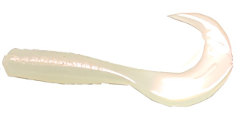 Action Bait 3in Curly Grubs 20pk (Color: Pearl)